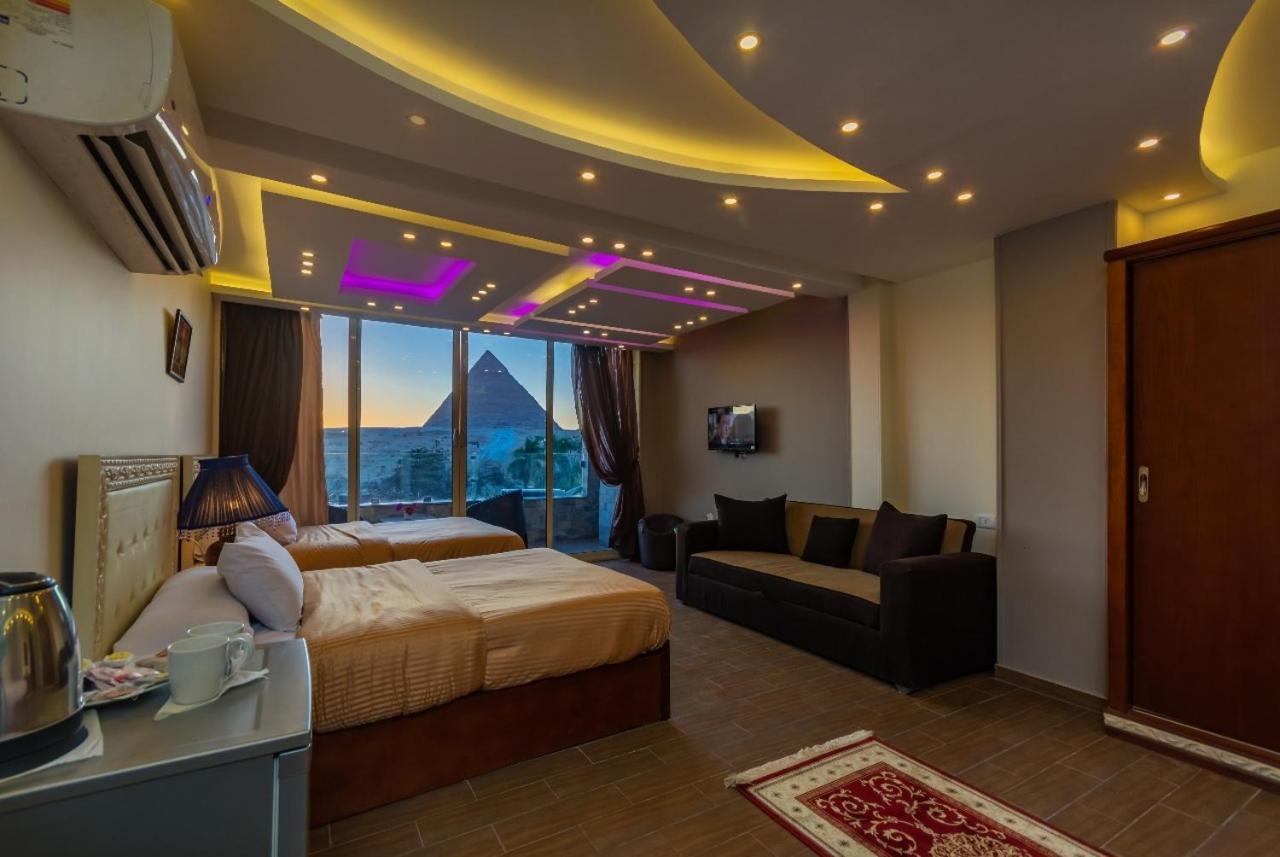 Panorama View Pyramids Hotel Kafret el-Gabal Exterior foto