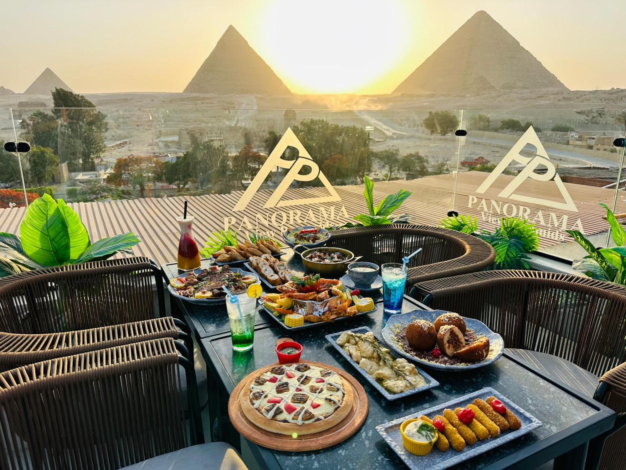 Panorama View Pyramids Hotel Kafret el-Gabal Exterior foto